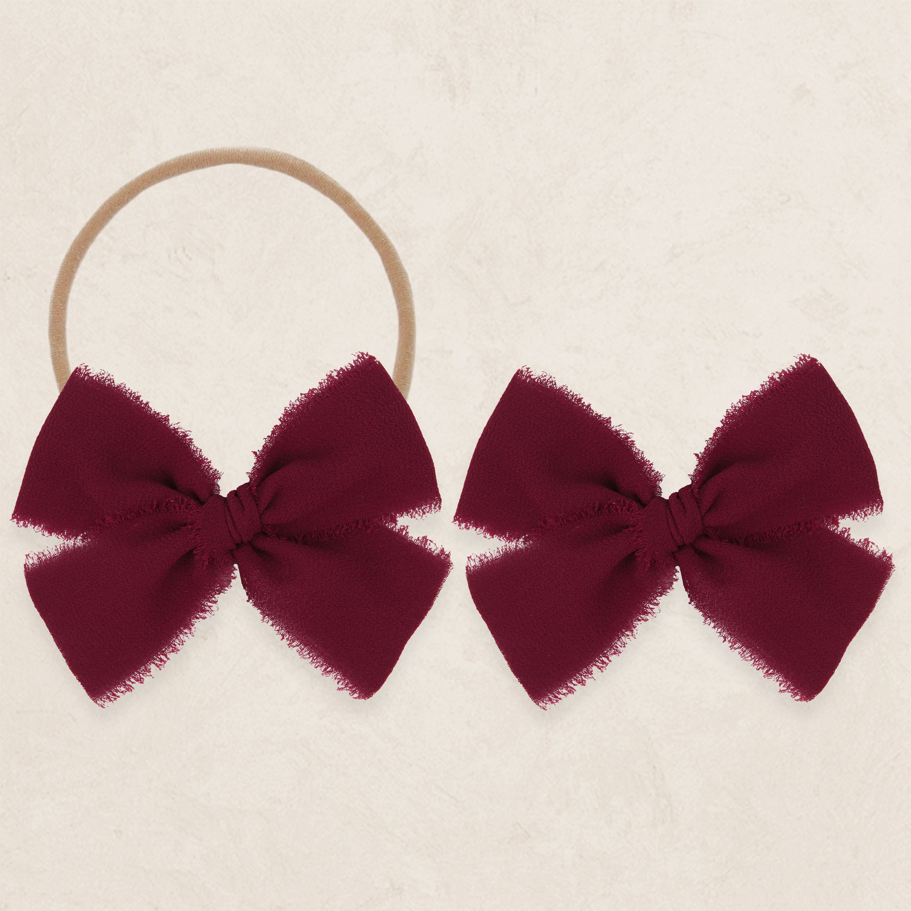 Chiffon Bow - Wine