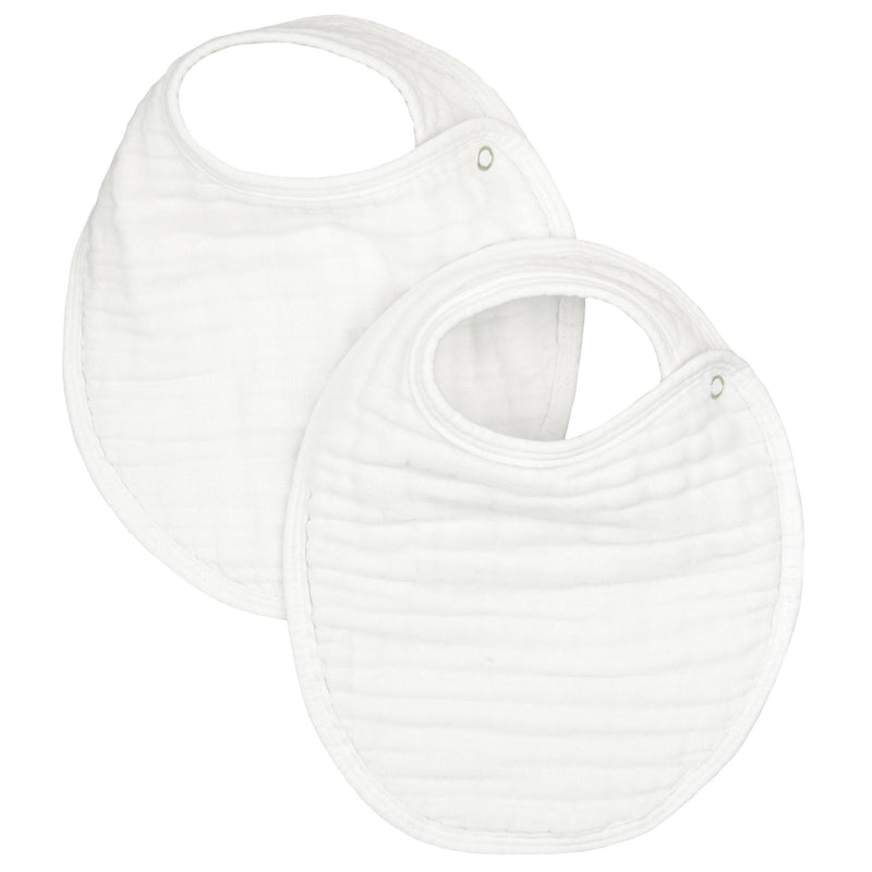 Cloud Muslin™ Bib 2 Pack - White