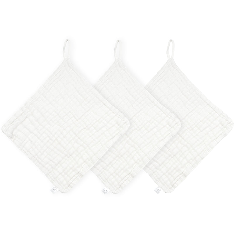 Bath - Washcloth 3 Pack - White