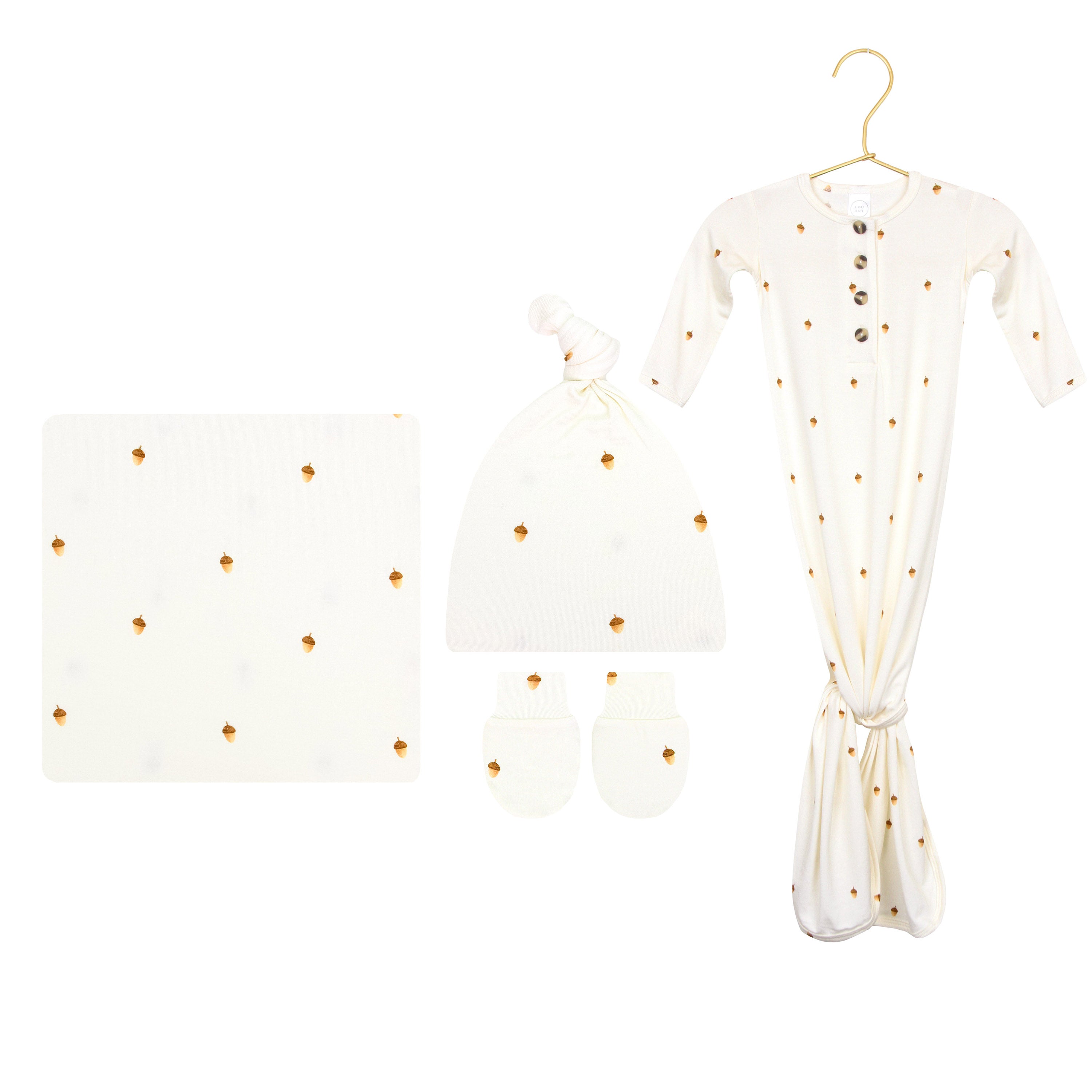 Jamison Newborn Hat Bundle + Knotted Gown