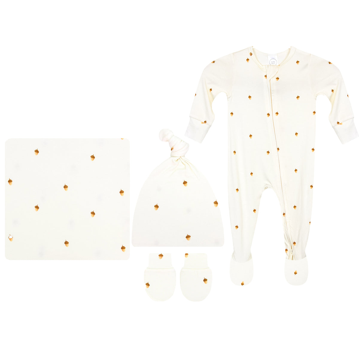 Jamison Newborn Hat Bundle + Zipper Footie