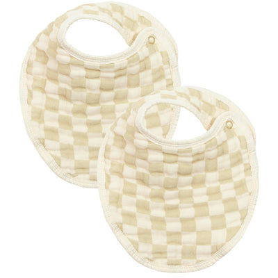 Cloud Muslin™ Bib 2 Pack - Austin/Cream