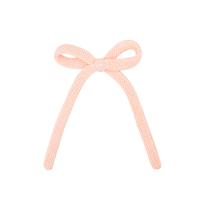 Sweater Bow - Ballet Knit Sash Clip