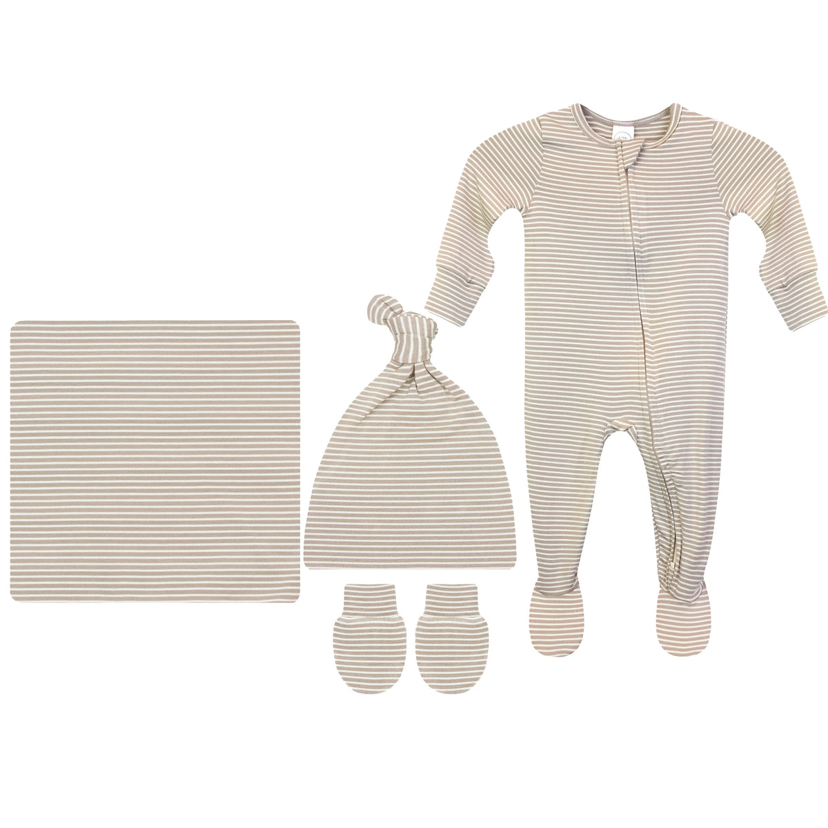 Banks Newborn Hat Bundle + Zipper Footie
