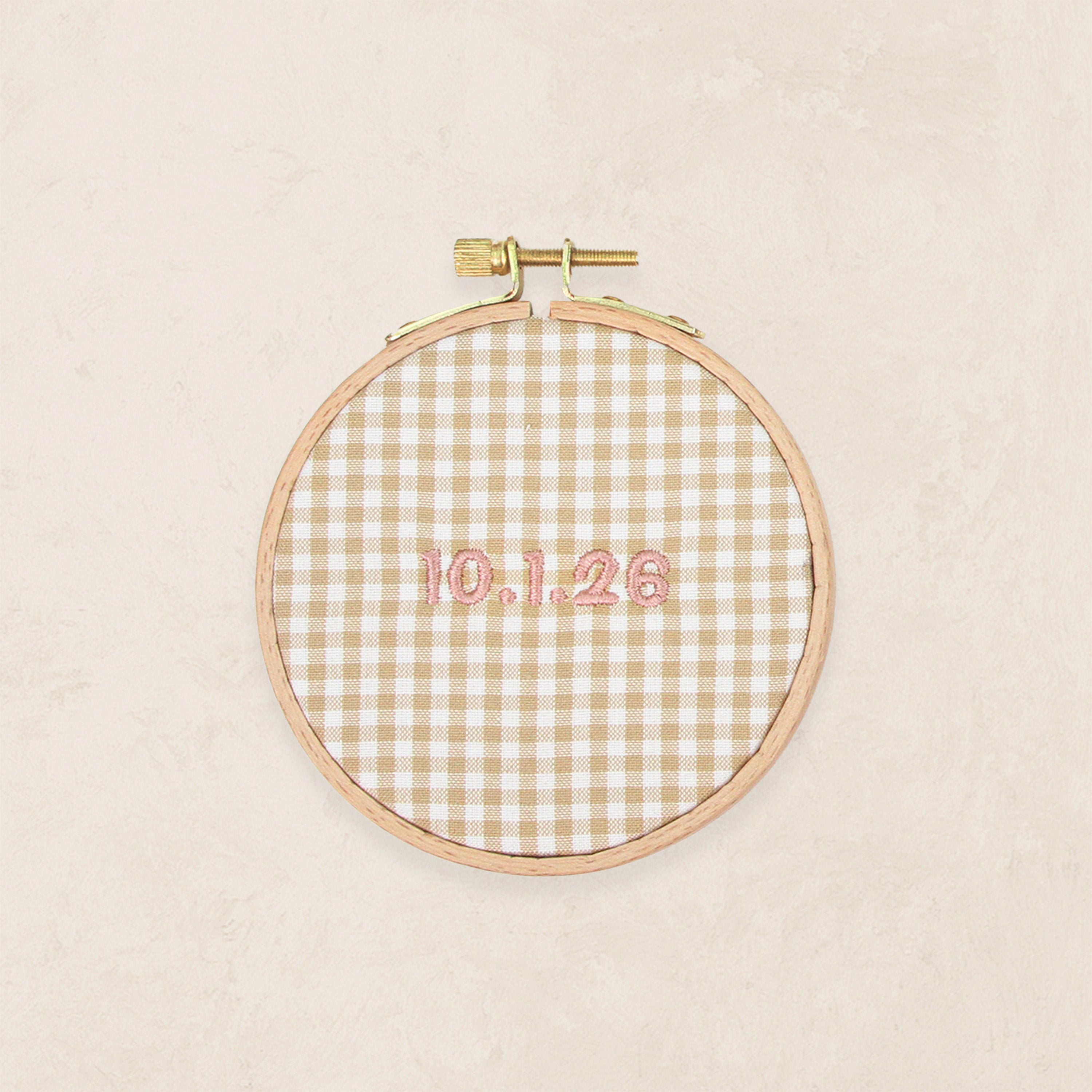 Embroidered Baby Name Announcement Hoop