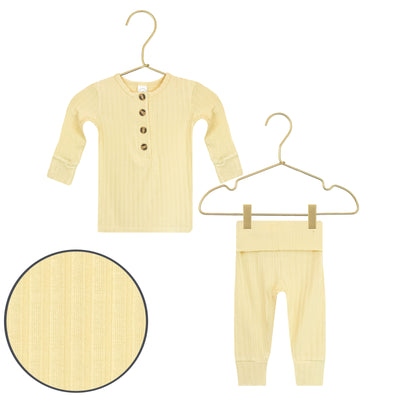 Birdie Ribbed Top + Bottoms