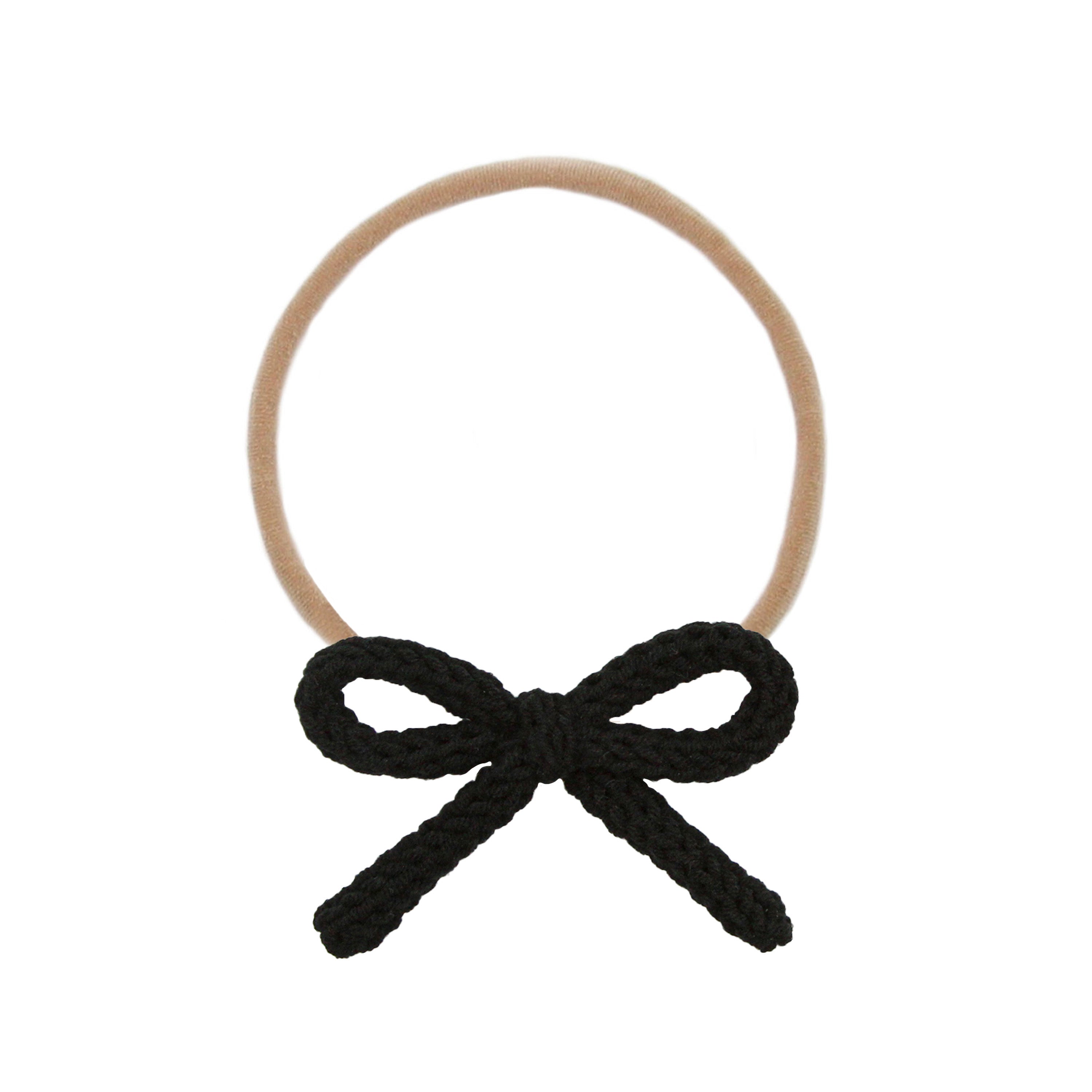 Crochet Bow - Black