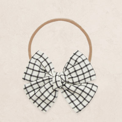 Adventure Bow - Charcoal Grid