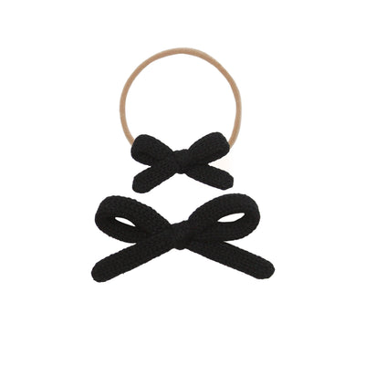 Sweater Bow - Black Knit
