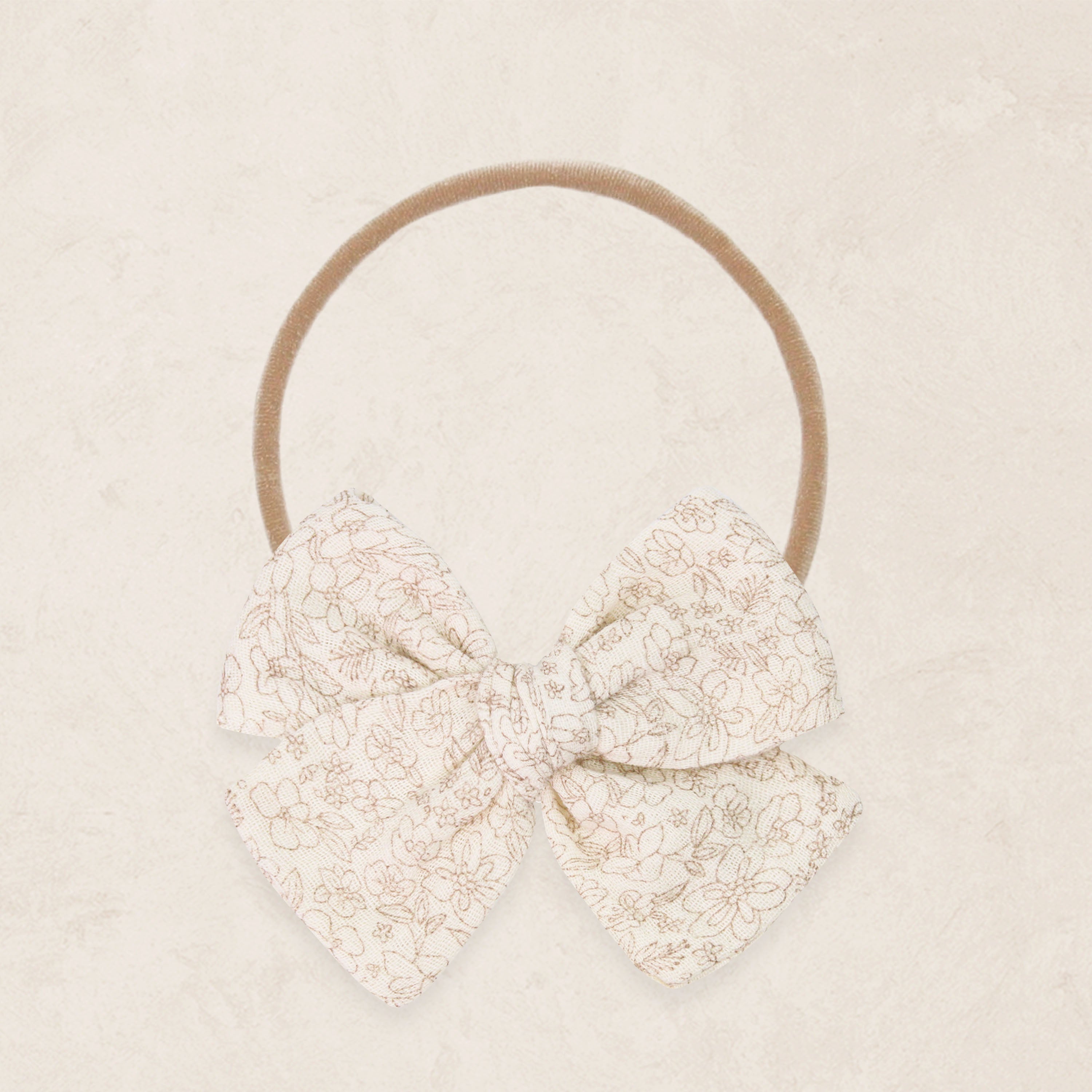 Adventure Bow - Tan Bloom