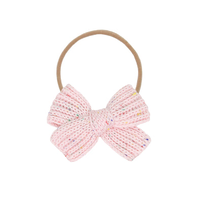 Sweater Bow - Blossom Speckle Chunky Knit Headband
