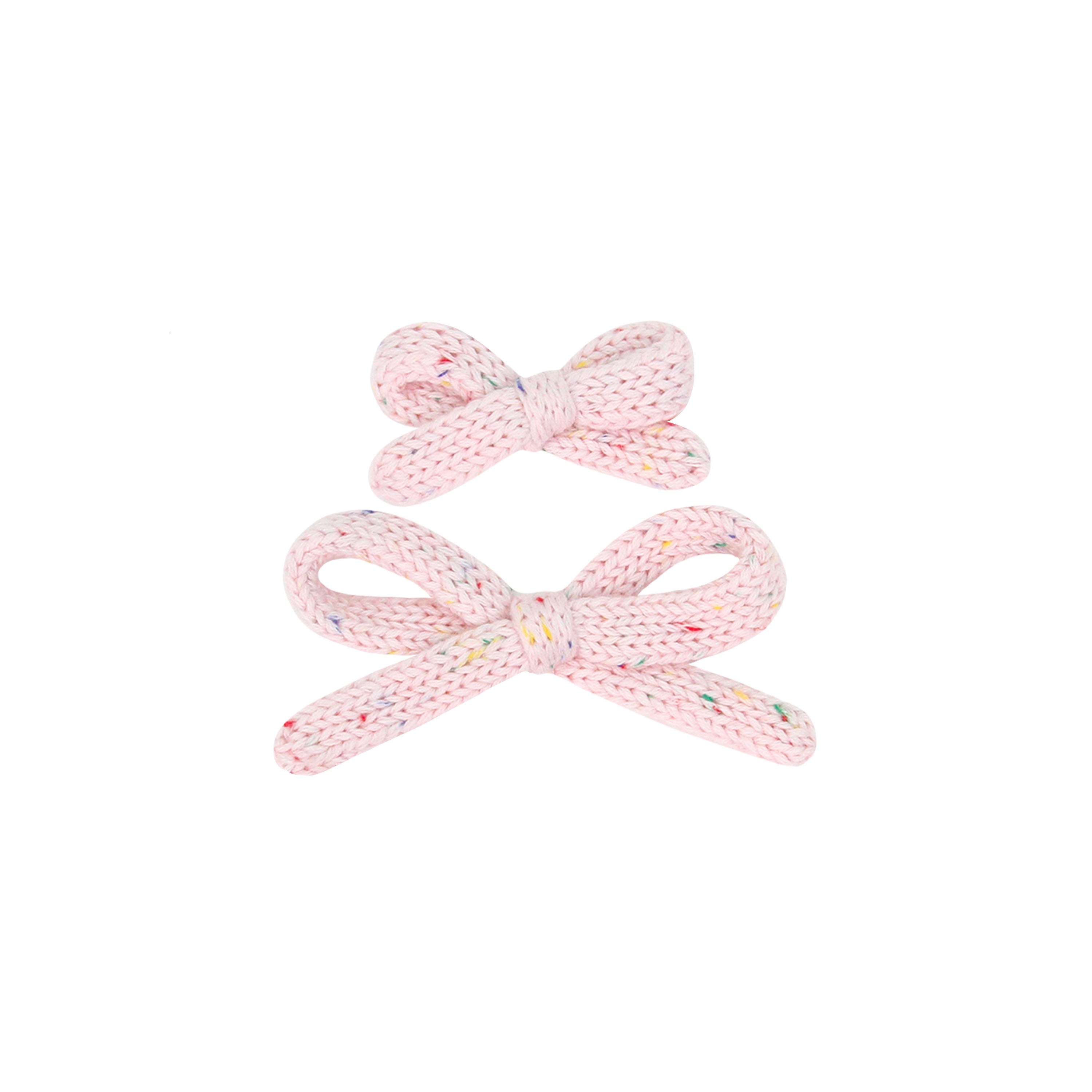 Sweater Bow - Blossom Speckle Knit Clip