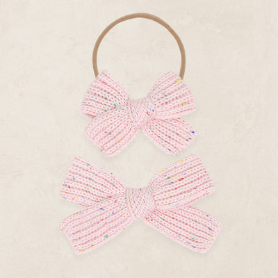 Sweater Bow - Blossom Speckle Chunky Knit