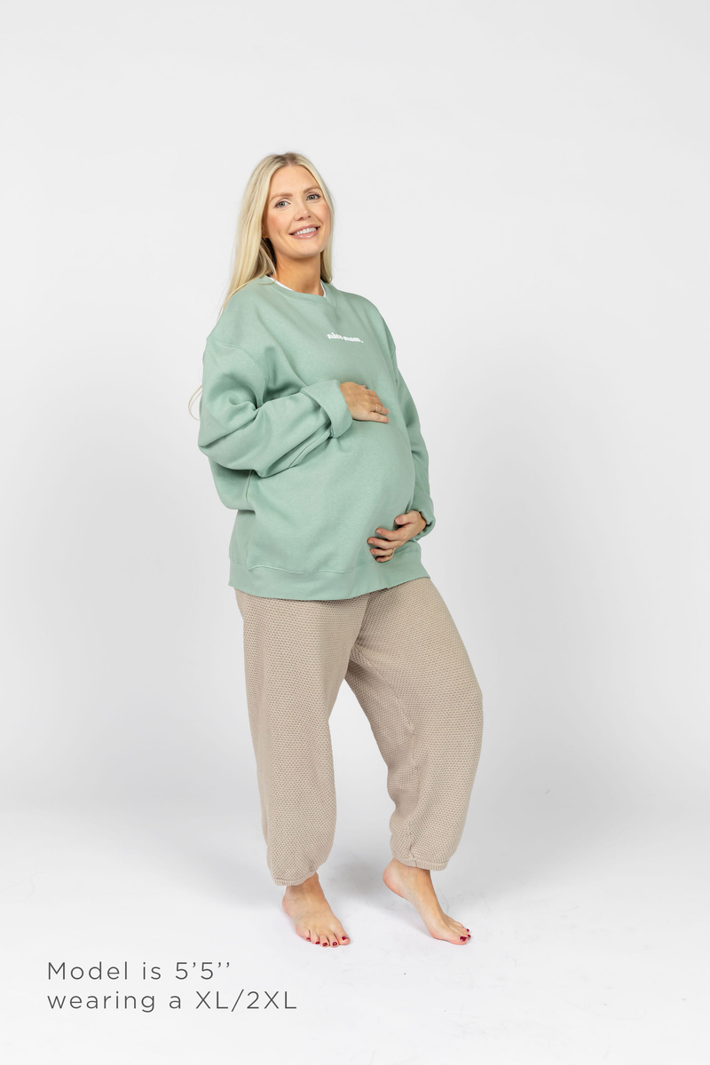 Nice Mom Crew | Seafoam