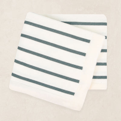Knit Blanket - Ocean Stripe