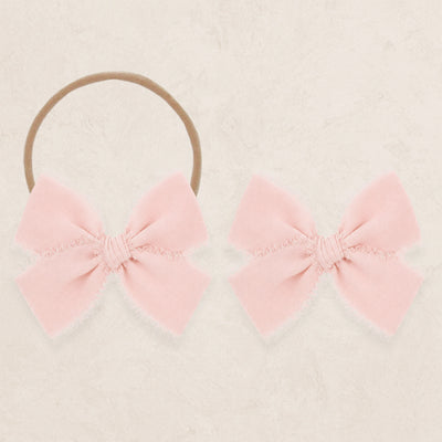Chiffon Bow - Blush