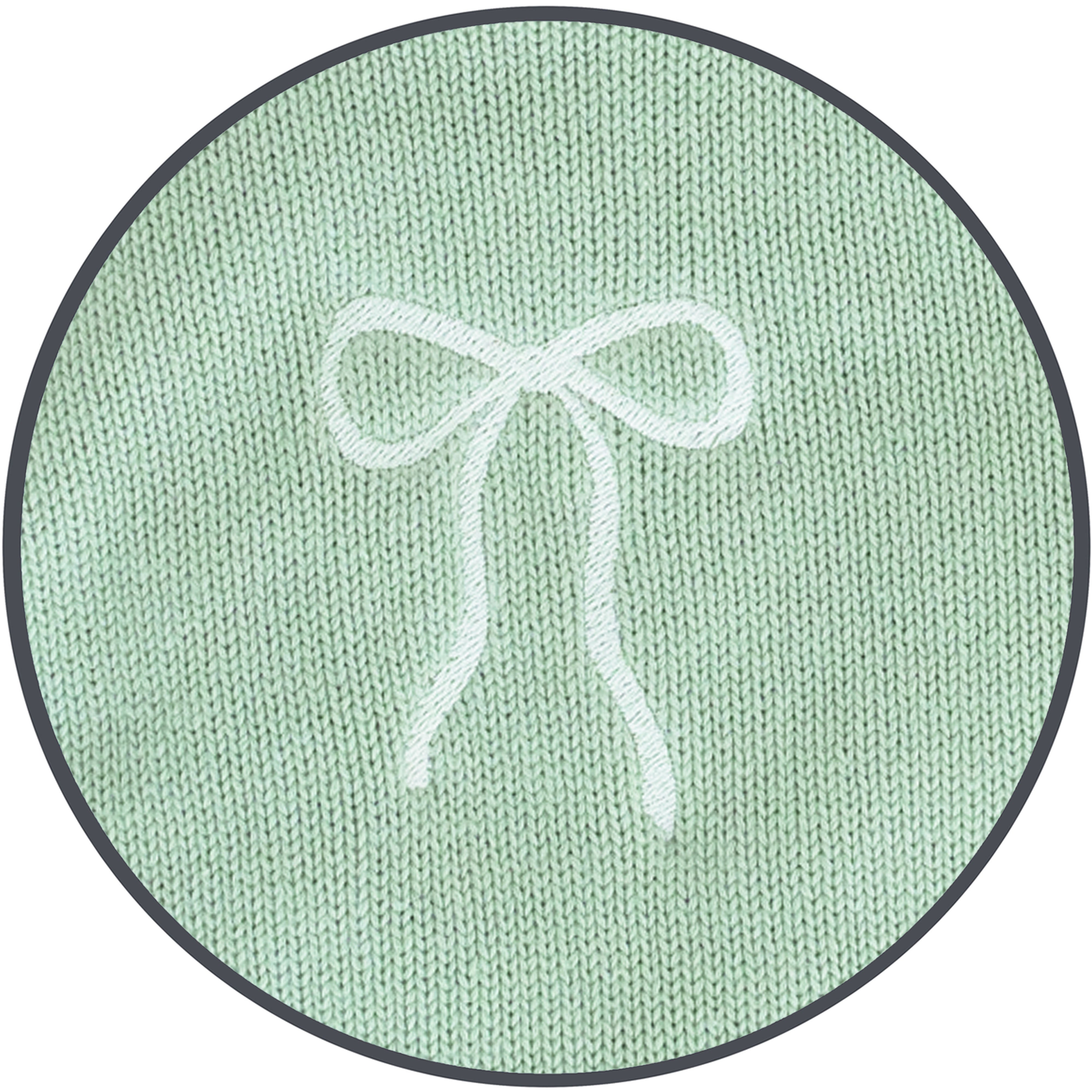 Bow Embroidery - Knit Onesie
