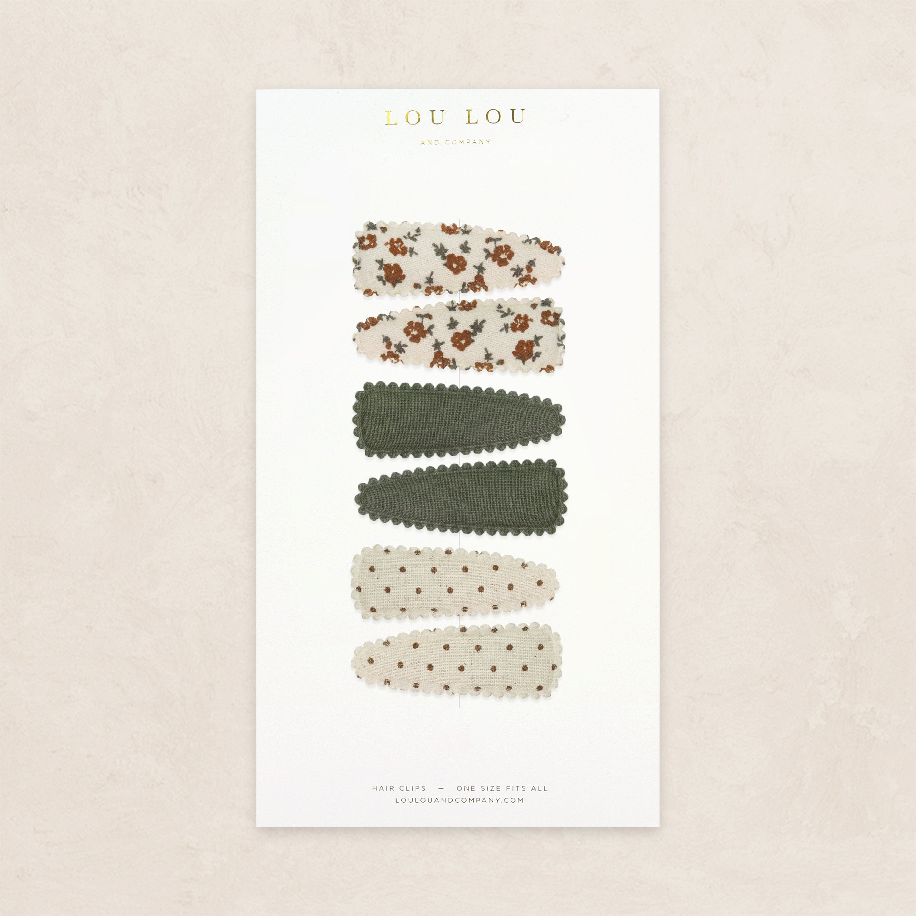 Scallop Snap Pack - Brown Floral