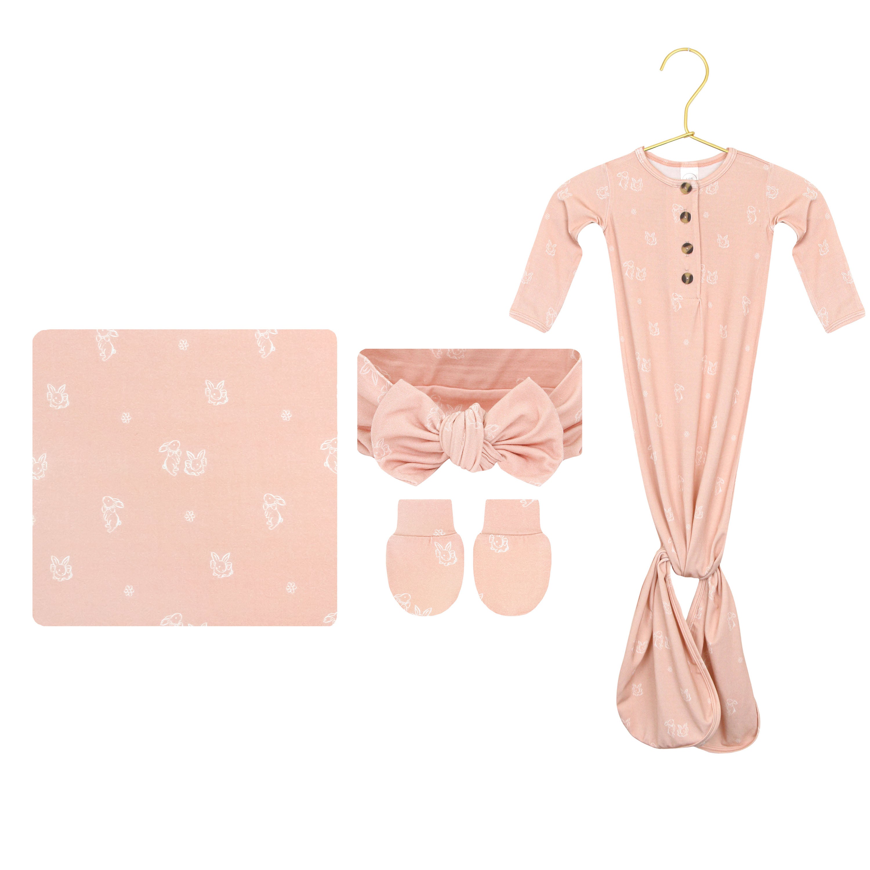 Eloise Newborn Headband Bundle (Gown)