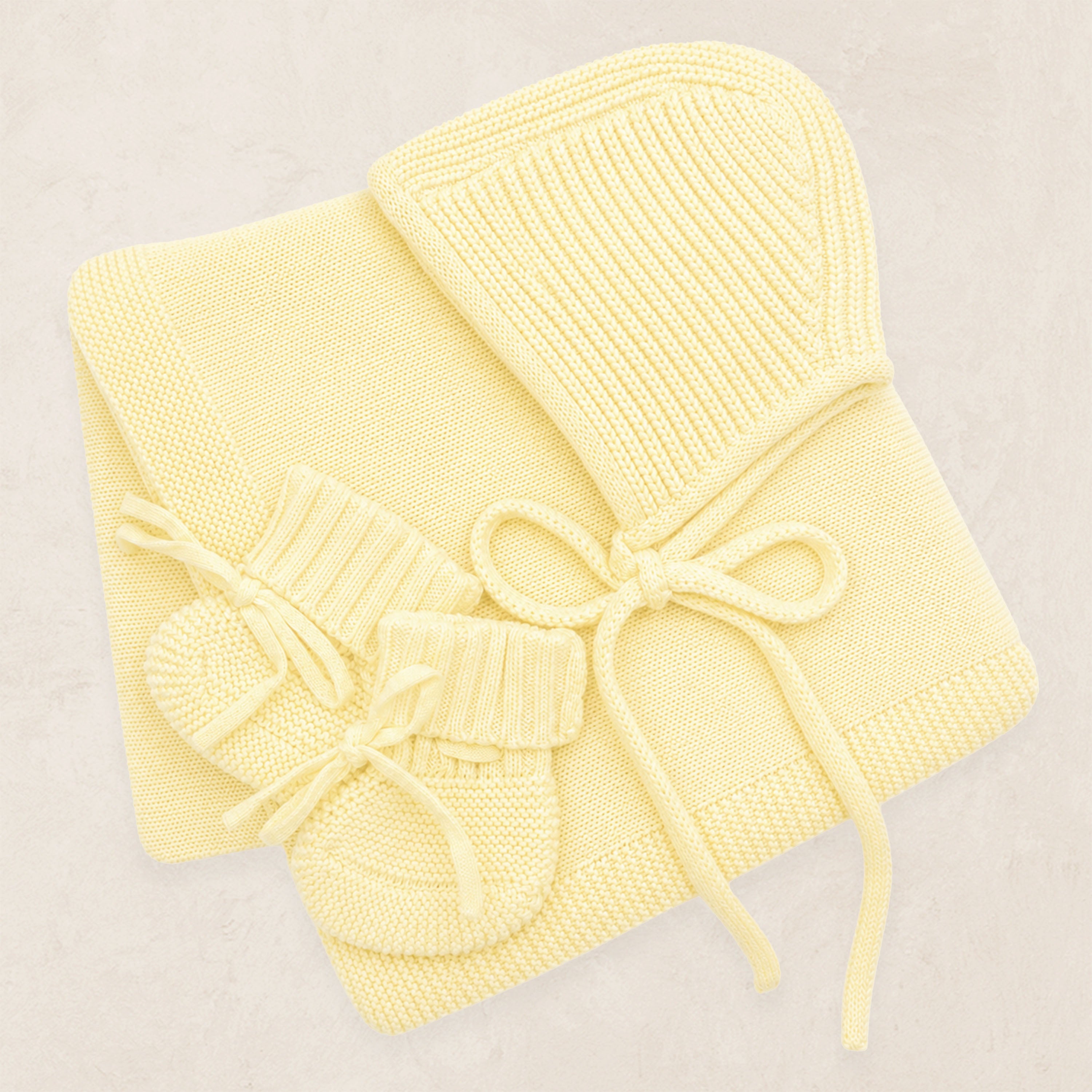 Knit Bonnet Bundle - Butter Yellow