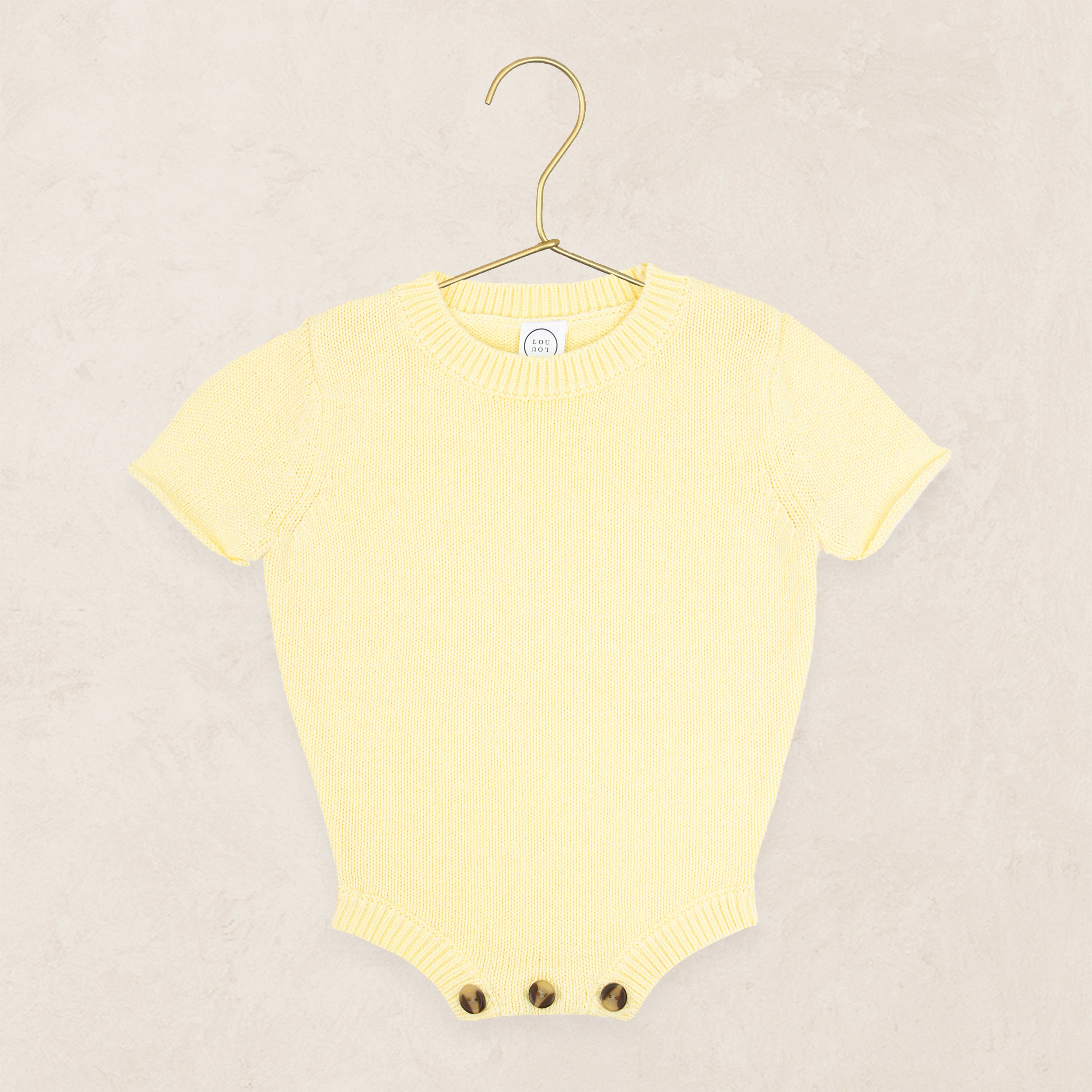 Knit Onesie - Butter Yellow
