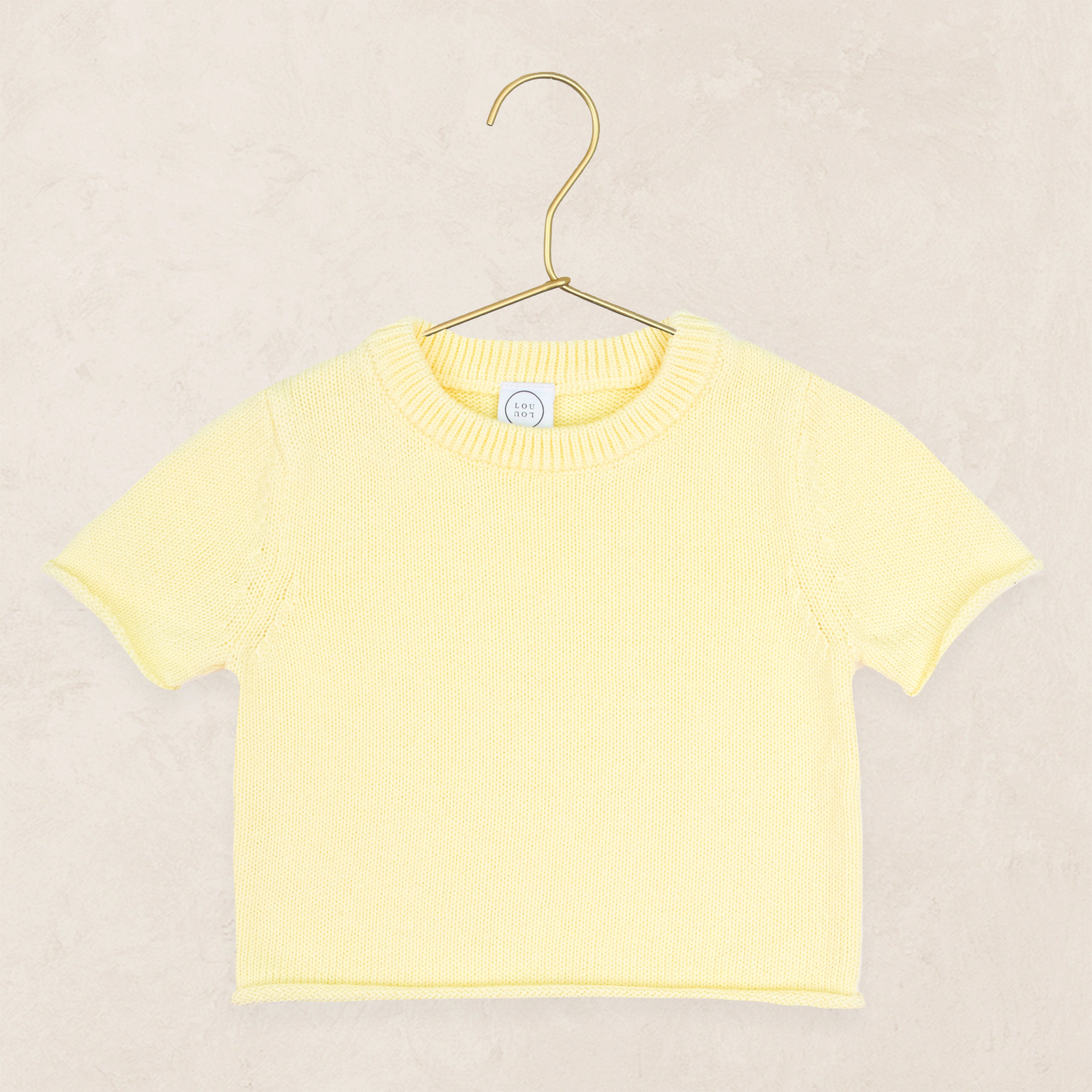 Knit Short Sleeve Tee - Butter Yellow