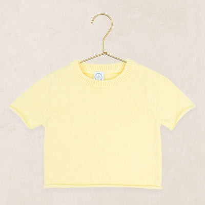 Knit Short Sleeve Tee - Butter Yellow