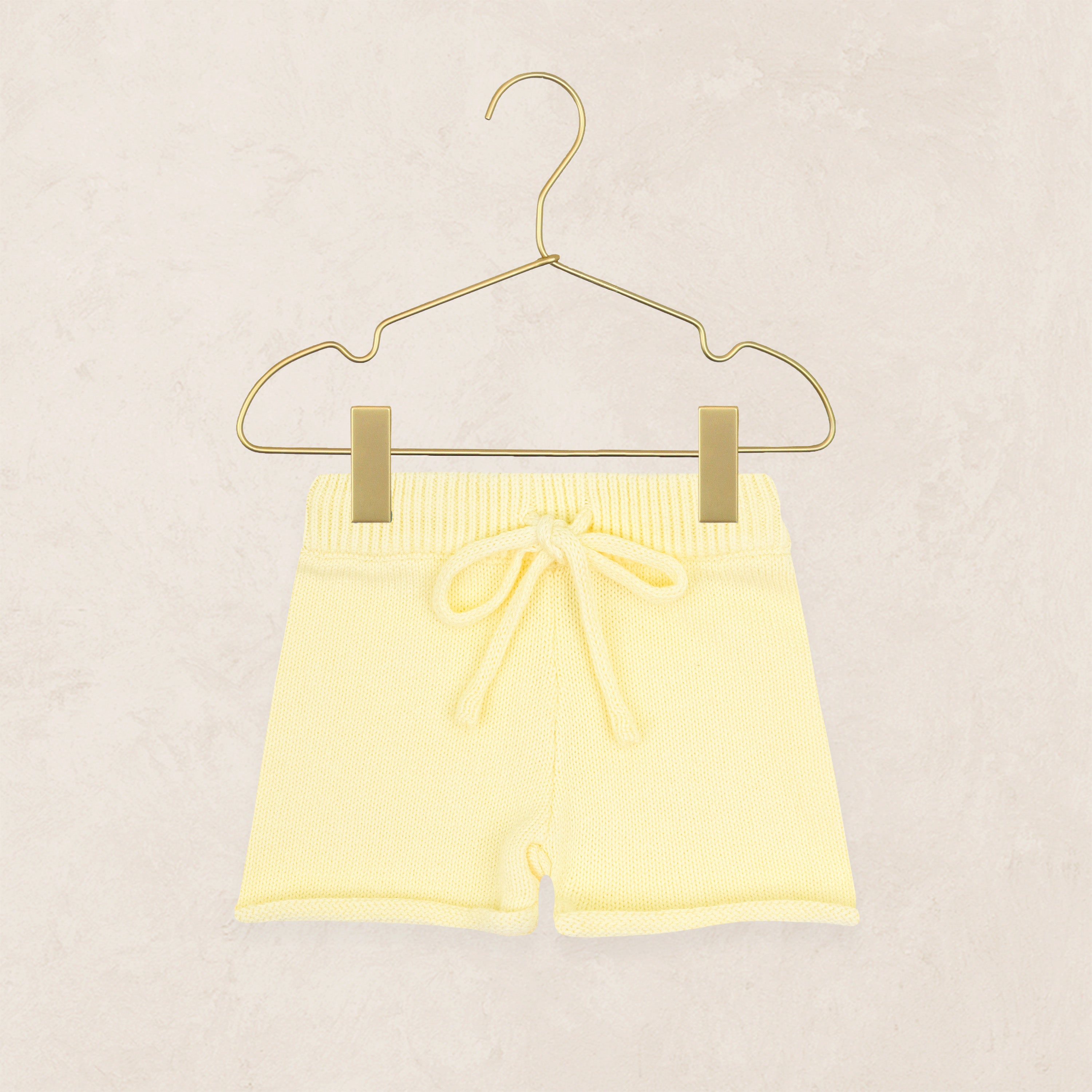 Knit Shorts - Butter Yellow