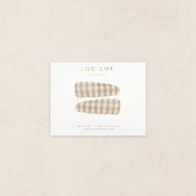 Scallop Snap Pack - Carmel Gingham