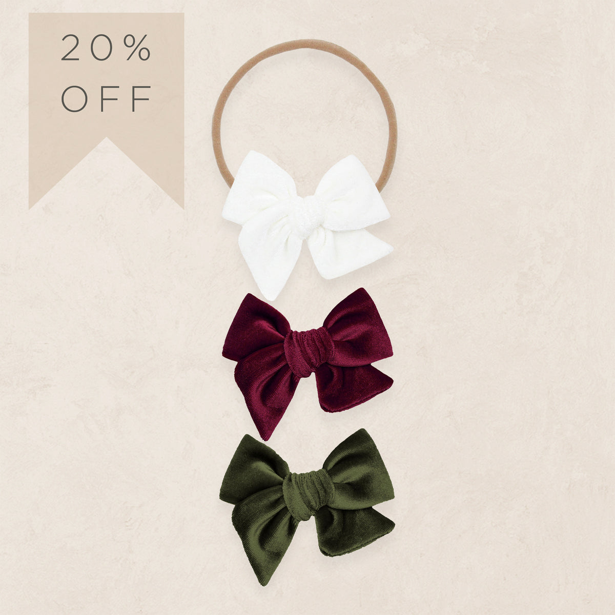 Velvet Bow 3 Pack: Wine