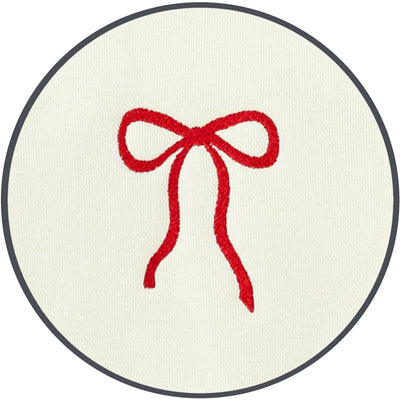 Embroidery - Sweatershirt Romper - Bow