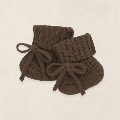 Knit Booties - Cocoa