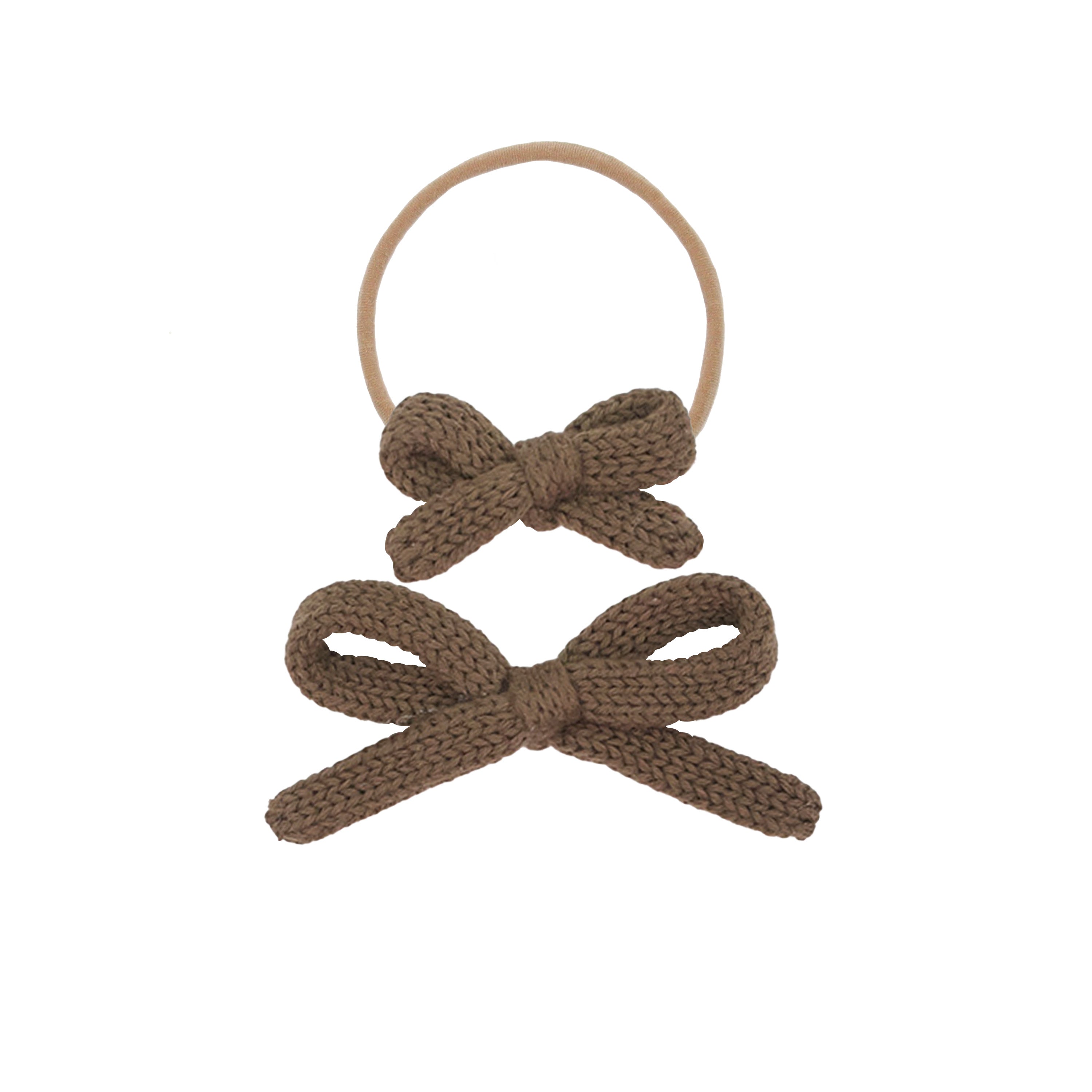 Sweater Bow - Cocoa Knit Headband