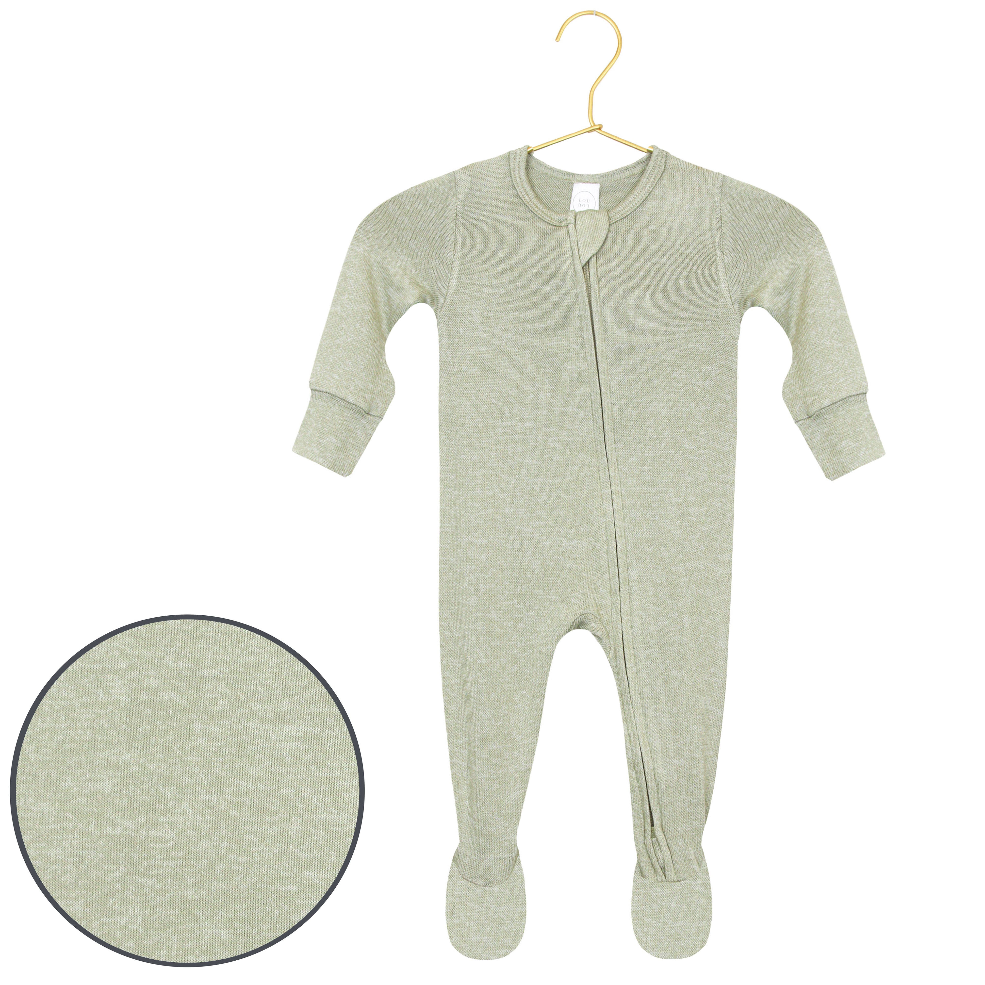 Collins Plush Knit Zipper Footies