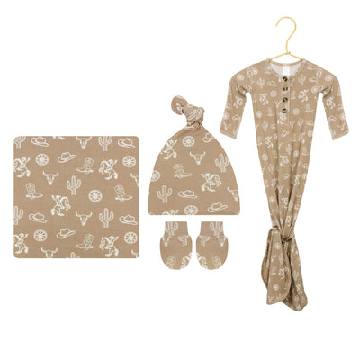 Wyatt Newborn Hat Bundle (Gown)