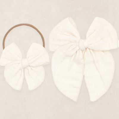 Cloud Muslin™ Heirloom Bow - Cream