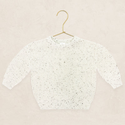 Knit Chunky Sweater - Cream Speckle