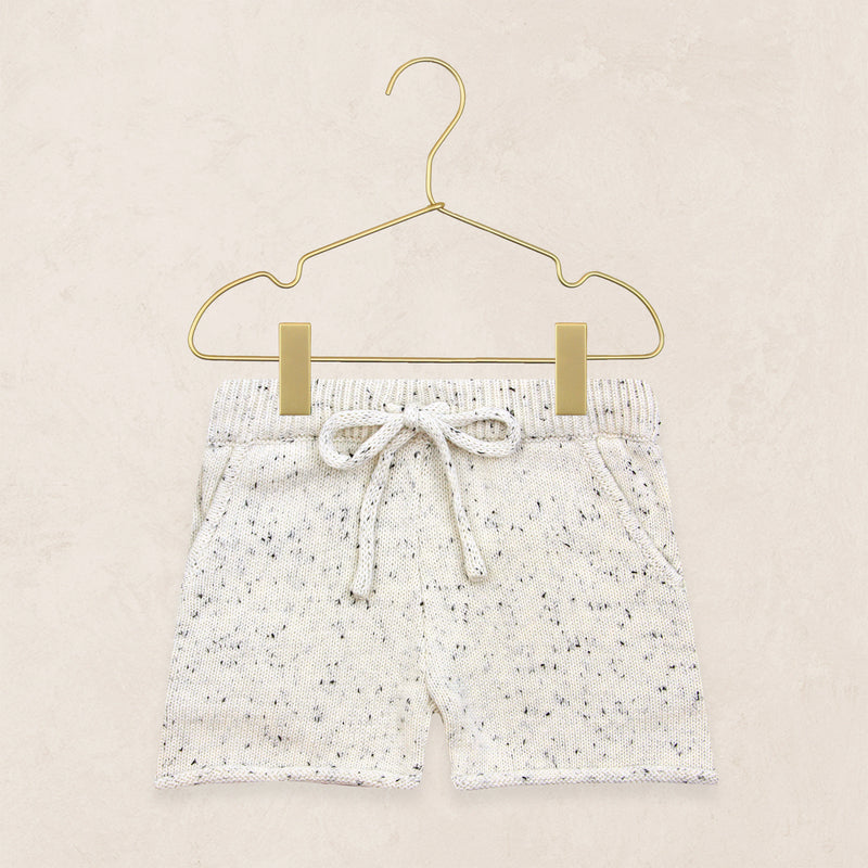 Knit Shorts - Cream Speckle