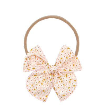 Heirloom Bow - Blush Floral Headband