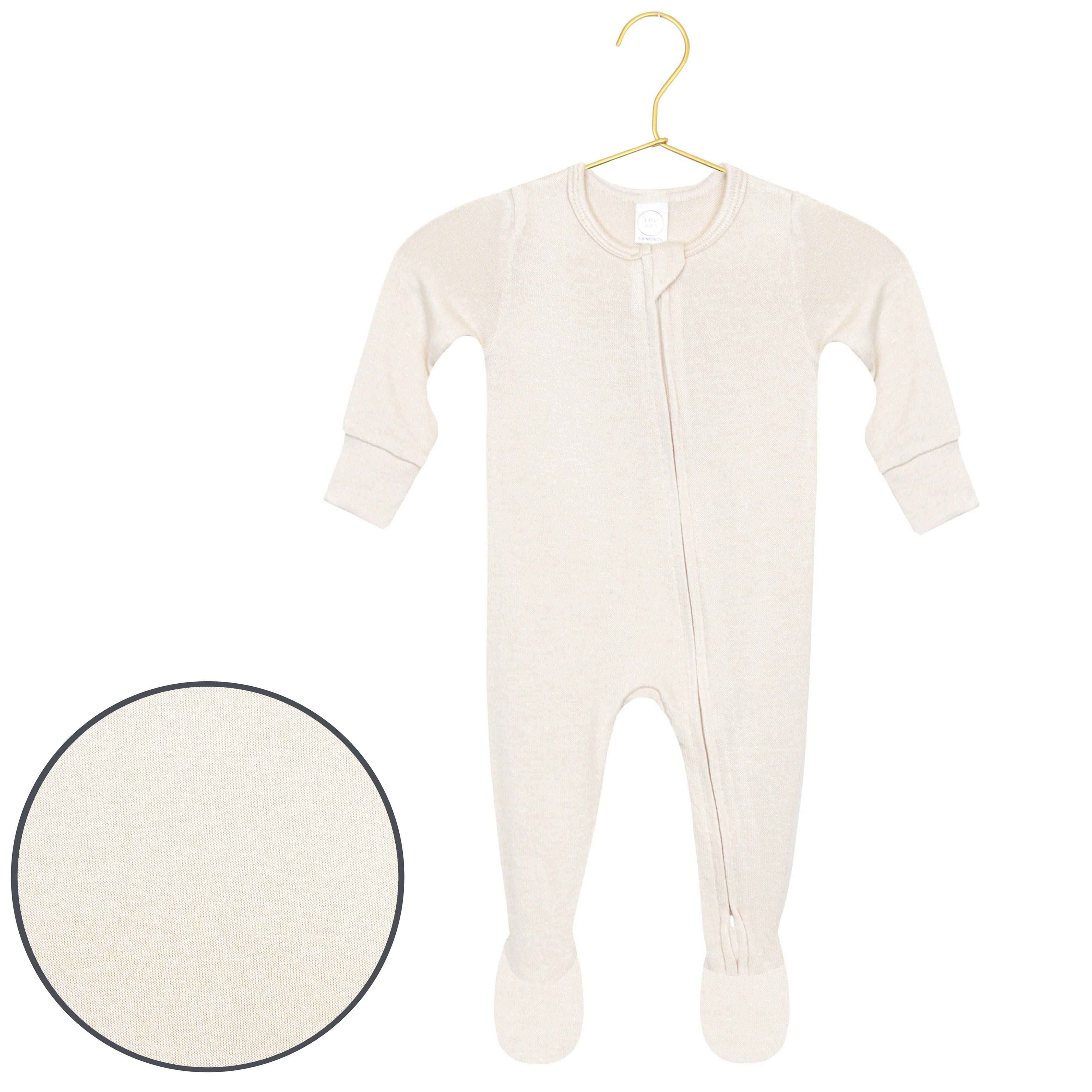 Dakota Plush Knit Zipper Footies