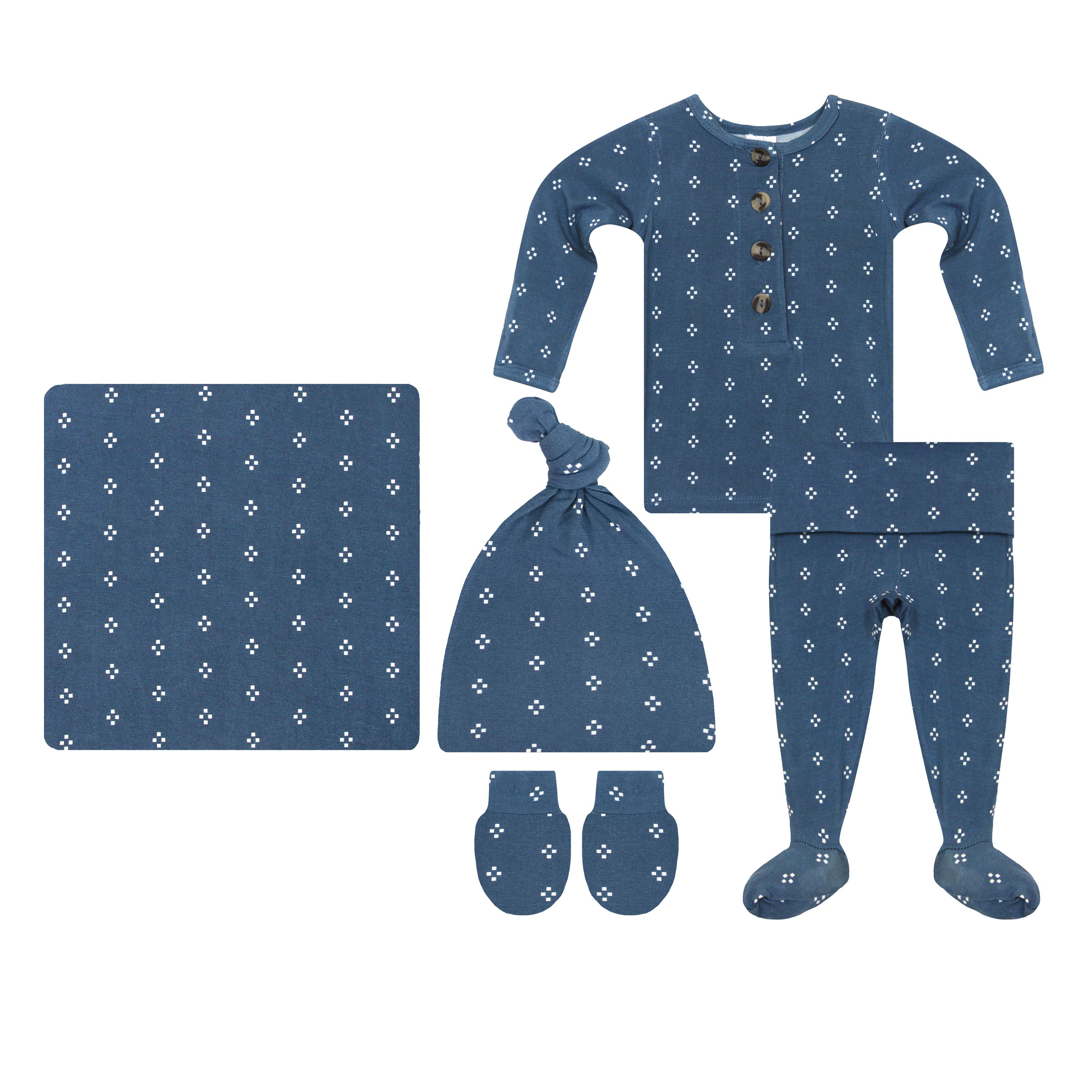 Benson Newborn Hat Bundle (Top + Bottom)