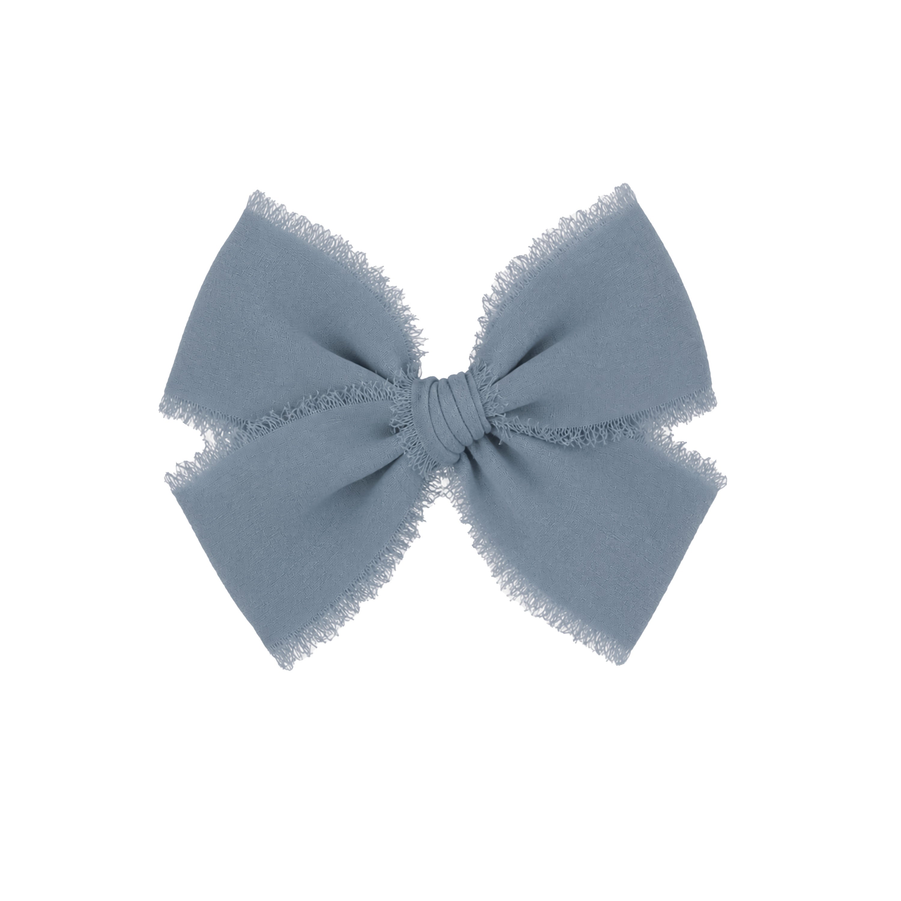 Chiffon Bow - Denim Clip