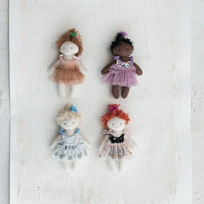 Plush Dolls in Dresses