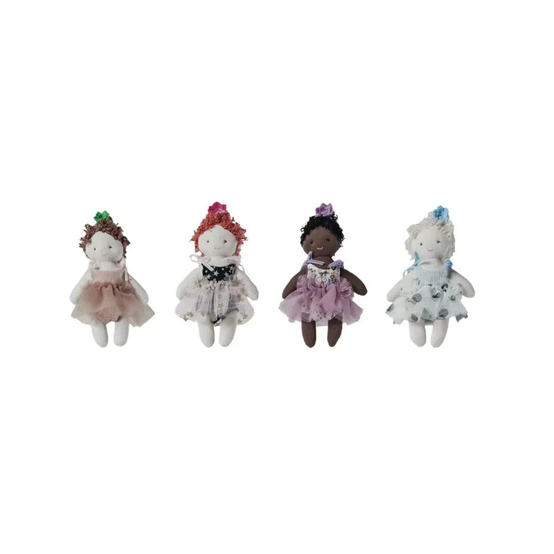 Plush Dolls in Dresses