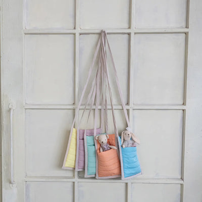 Puff Fabric Cross Body Plush Toy Holder