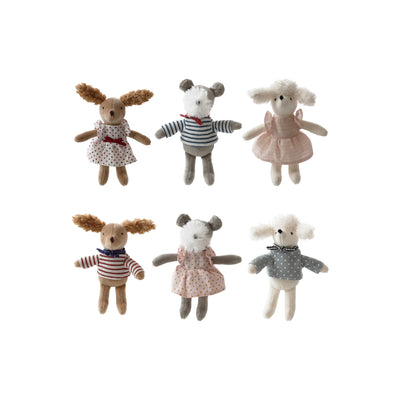 Mini Plush Dressed Dogs