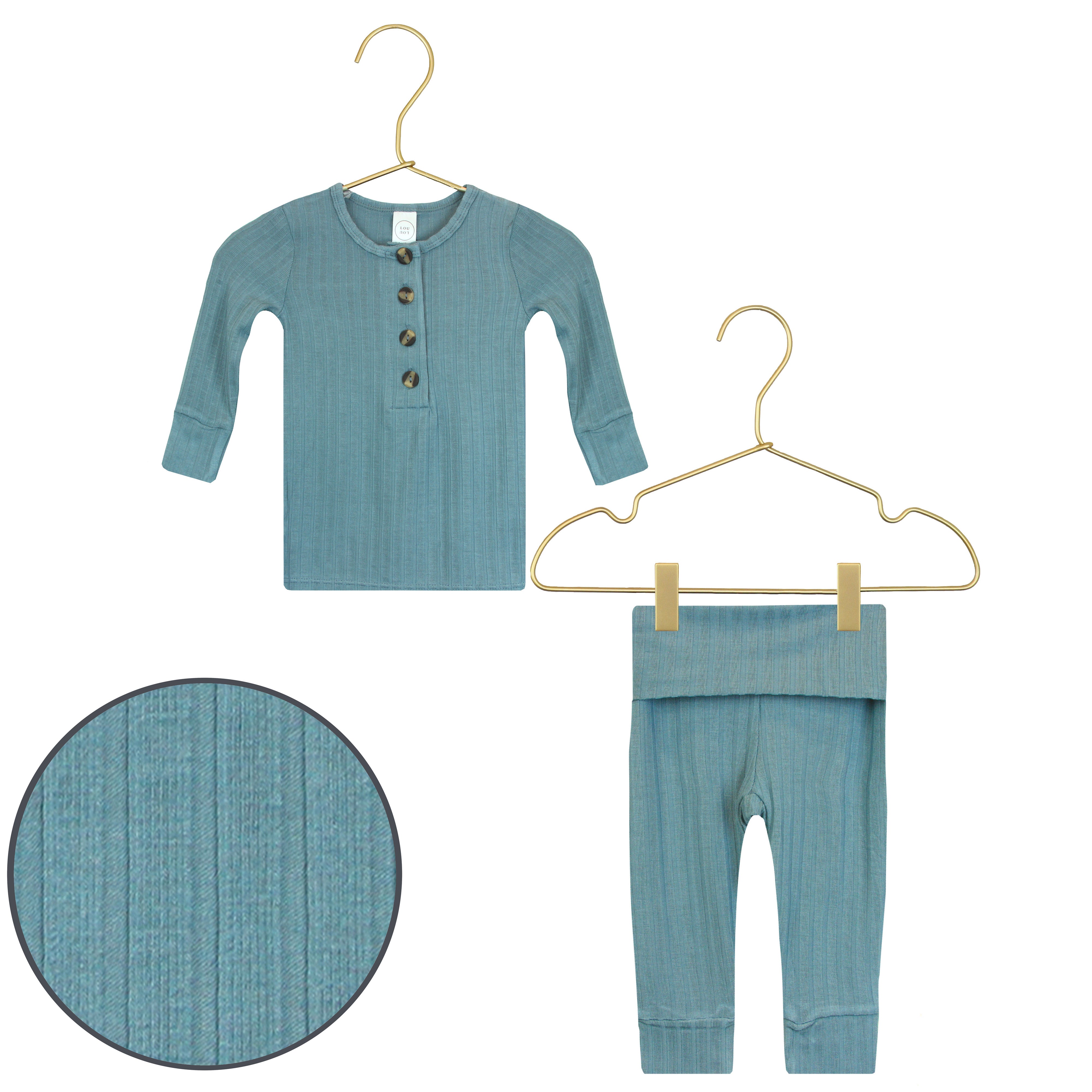 Duke Ribbed Top + Bottoms