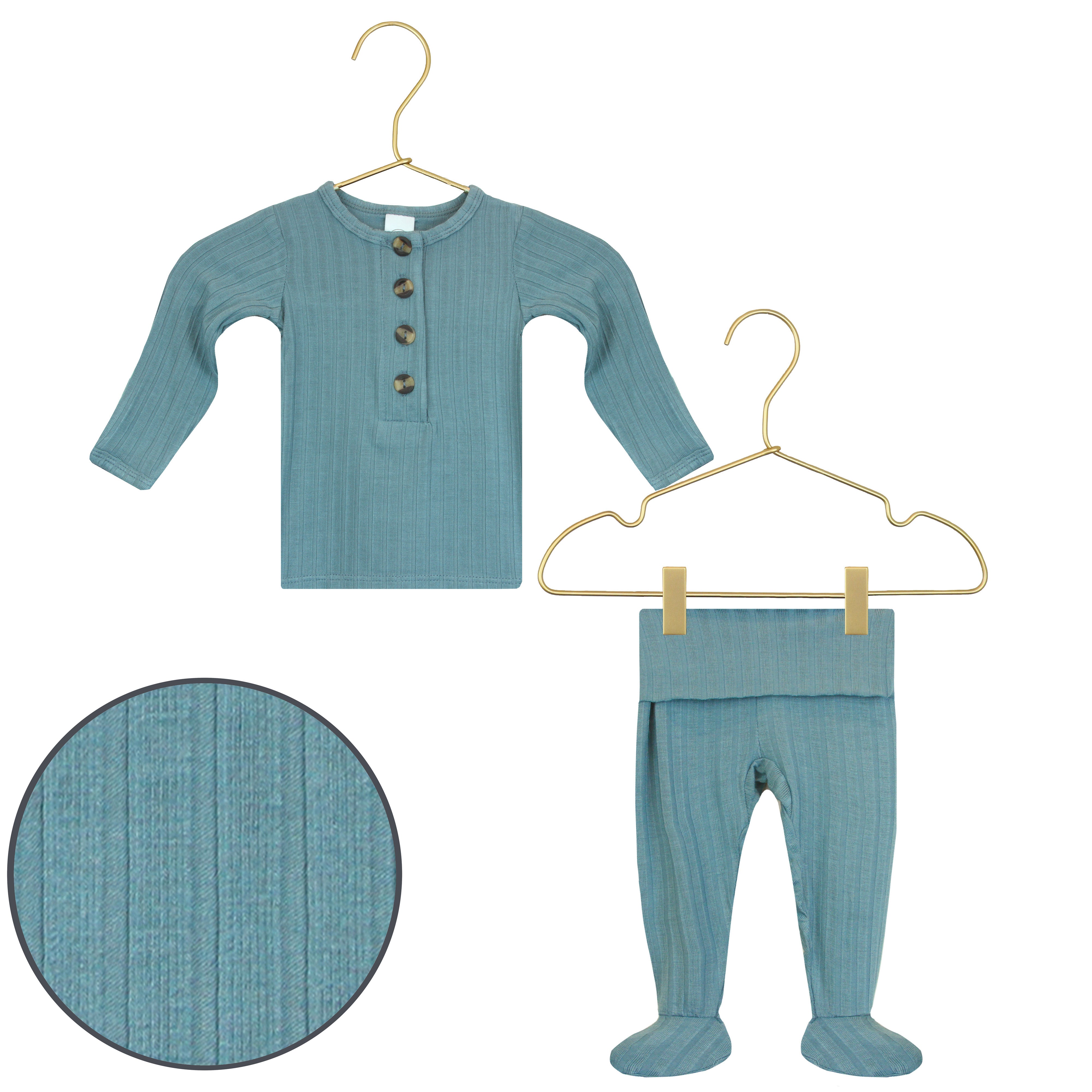 Duke Ribbed Top + Bottoms