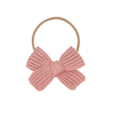 Sweater Bow - Peony Chunky Knit Headband