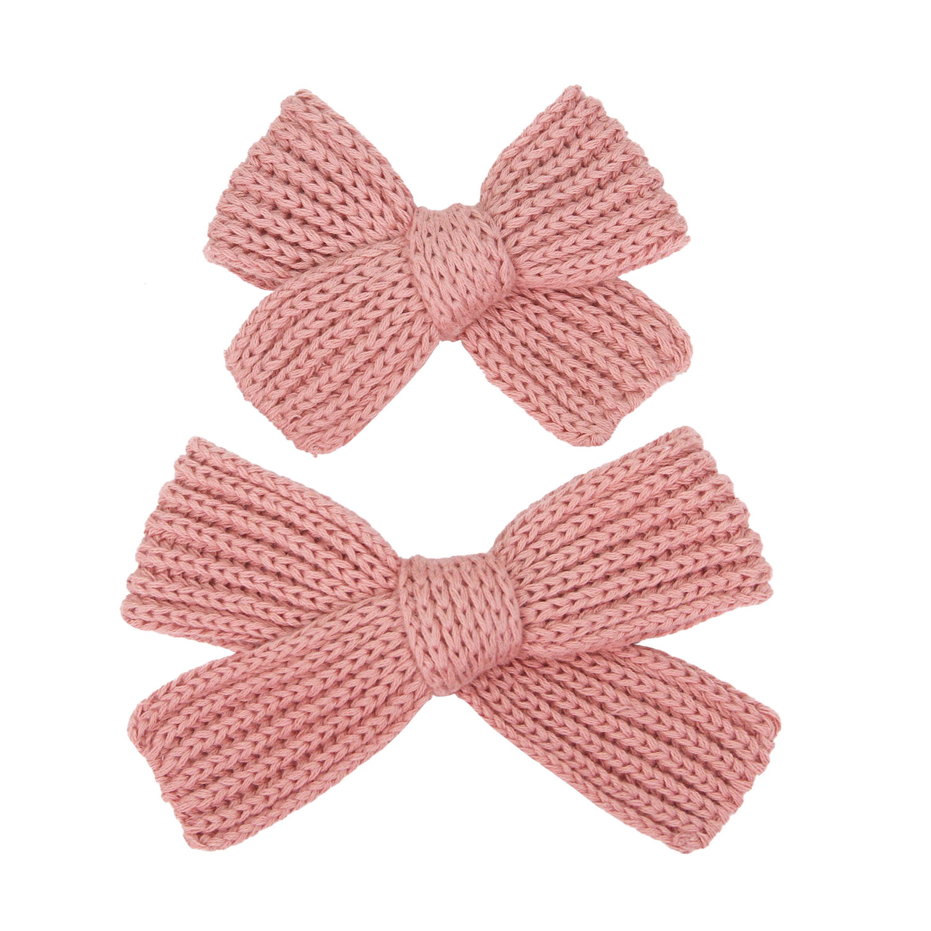 Sweater Bow - Peony Chunky Knit Clip